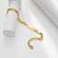 18k gold-plated women's carved custom name stainless steel Cuban fashion jewelry bracelet thumbnail 3