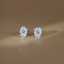 Elegant Moissanite Earrings 925 Sterling Silver Oval Cut Studs by Lonceen thumbnail 1