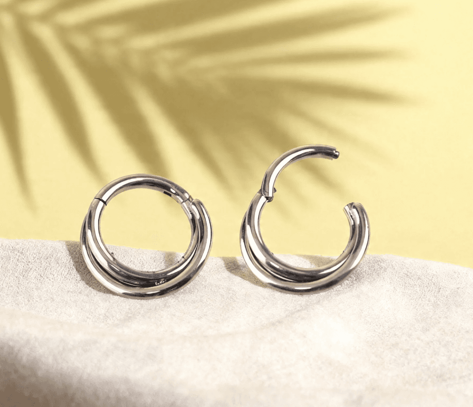 Venta al por mayor de anillos para el tabique nasal de titanio hipoalergénico Lonceen