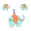 Cute Cat Jewelry Set for Girls Stainless Steel Necklace Bracelet Earrings thumbnail 3