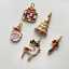 EManco Charm Christmas Enamel Pendant Santa Snowman Reindeer Tree Gold Tone DIY Jewelry Craft Holiday Party Supply thumbnail 2