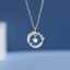 925 Sterling Silver Moonstone Feather Jewelry Set Necklace Earrings Bracelet thumbnail 2