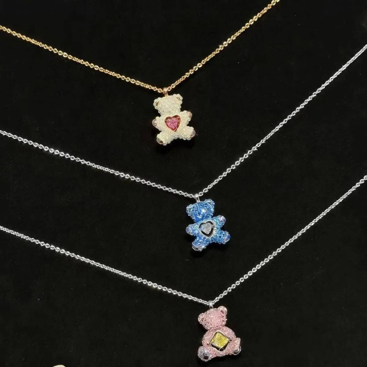 Bear Pendant Necklace for Valentine's Day