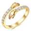 Exquisite Fine Jewelry Rings 925 Sterling Silver Cubic Zirconia Adjustable Hug Rings Valentines Day Gift thumbnail 1