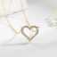 Hot Sale Fine Jewelry 14k Gold Plated Shiny 925 Sterling Silver Zircon Heart Pendant Necklace for Valentine's Day Gift thumbnail 1