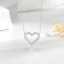 Hot Sale Fine Jewelry 14k Gold Plated Shiny 925 Sterling Silver Zircon Heart Pendant Necklace for Valentine's Day Gift thumbnail 3