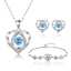 Valentine's Day Fashion Jewelry Set Popular Jumping Love Droplet Pendant Necklace and Earrings thumbnail 1