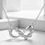 Bulk Discounts Factory Infinity 925 Sterling Silver Trendy Wholesale Fashion Jewelry Zircon Necklace for Women thumbnail 1