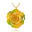 Gifts Woman's Gold Rose Necklace Wholesale for Christmas Valentine Gift thumbnail 1