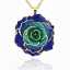Gifts Woman's Gold Rose Necklace Wholesale for Christmas Valentine Gift thumbnail 3