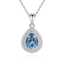 Zircon Pendant Necklace for Anniversary Pendant Necklace Valentine Gift 5A Cubic Zirconia thumbnail 1