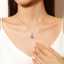 Zircon Pendant Necklace for Anniversary Pendant Necklace Valentine Gift 5A Cubic Zirconia thumbnail 2