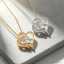 Copper Gold Rhodium Plated Zircon Link Intertwined Double Heart Pendant Necklace Love Charm Jewelry Valentine Gift Women thumbnail 1