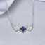 Valentines Gift Women Jewelry Lucky Four Leaf Clover Pendant Necklace Zircon Stone 925 Sterling Silver Necklace thumbnail 3