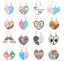 Colorful Enamel Rainbow Unicorn Butterfly Heart Best Friend Pendant for Women's Necklaces Valentines Gift Jewelry thumbnail 1