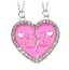 Colorful Enamel Rainbow Unicorn Butterfly Heart Best Friend Pendant for Women's Necklaces Valentines Gift Jewelry thumbnail 2