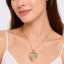 Trendy Gold Plated LOVE Locket Crystal Circle Pendant Necklace Diamond Pave Heart Moon Charm Fashion Jewelry for Women Gift thumbnail 3