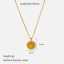 18K Gold Plated Stainless Steel Star Pendant Necklace with Fashion Twist Singapore Chain for Women Party Jewelry thumbnail 2