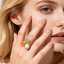 Lonceen Wholesale Statement Stainless Steel Rings 18K Gold Plated Colorful Natural Stone Fashion Rings for Women thumbnail 3