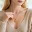 18K Gold Plated Stainless Steel Star Pendant Necklace with Fashion Twist Singapore Chain for Women Party Jewelry thumbnail 1