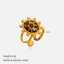 18K Gold Plated Waterproof Stainless Steel Oval Leopard Print Open Bangle for Women Daily Wear thumbnail 2
