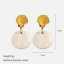 18K Gold Plated 316L Stainless Steel Hypoallergenic Waterproof Shell Drop Earrings - Lonceen Jewelry thumbnail 2