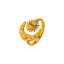 Lonceen Latest Fashion Design Waterproof 18K Gold Plated Stainless Steel Sun Moon Ring thumbnail 1