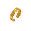 Anillo minimalista abierto Lonceen 2026, nuevo modelo, chapado en oro de 18 quilates, acero inoxidable. thumbnail 1