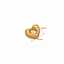 Colgante de corazón de acero inoxidable chapado en oro de 18 quilates e impermeable de Lonceen para collares thumbnail 2