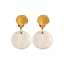 18K Gold Plated 316L Stainless Steel Hypoallergenic Waterproof Shell Drop Earrings - Lonceen Jewelry thumbnail 1
