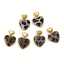 Lonceen Luxury 18K Gold Plated Stainless Steel Leopard Print Heart Earrings for Women Wholesale thumbnail 1