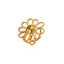 Lonceen Luxury 18K PVD Gold Plated 316L Stainless Steel Flower Garland Ring Tarnish Free Wholesale thumbnail 1