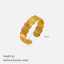Anillo minimalista abierto Lonceen 2026, nuevo modelo, chapado en oro de 18 quilates, acero inoxidable. thumbnail 2