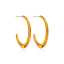 Lonceen Modern Minimalist Bold C-Hoop Earrings 18K Gold Plated Tarnish-Resistant Stainless Steel Jewelry thumbnail 1